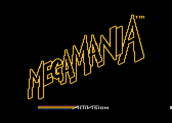 Megamania title screen for Atari 5200
